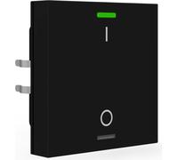 MDT KNX, interruptor de luz, modelo 55, de un solo pulsador, RGBW, color mate, para encendido/apagado, 1 unidad.