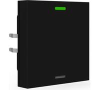 MDT KNX, interruptor de luz, modelo 55, de un solo pulsador, RGBW, color neutro, acabado mate, 1 unidad.