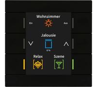 MDT KNX, interruptor inteligente "Smart 86" con pantalla a color, plástico, color mate, 1 unidad.