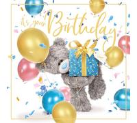 Me To You Bear It's Your Birthday - Tarjeta 3D, mezclada, tamaño: 6 x 6, ALV93047