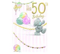 Me To You Tatty Teddy - Bonita tarjeta de 50 cumpleaños, colección oficial (5 x 7 pulgadas)
