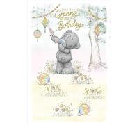 Me to You Tatty Teddy - Tarjeta de cumpleaños para abuela, oso con pájaro, colección oficial