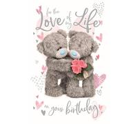 Me to You Tatty Teddy - Tarjeta de felicitación de cumpleaños 3D para el amor de mi vida, colección oficial