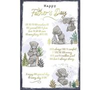 Me to You Tatty Teddy - Tarjeta de felicitación para el día del padre con texto en inglés "One in a Million Dad", 6 x 9 pulgadas, colección oficial