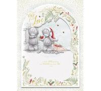 Me To You Tatty Teddy - Tarjeta de Navidad hecha a mano de lujo con 5 páginas ilustradas en el interior, colección oficial