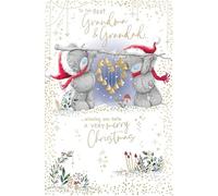 Me To You Tatty Teddy - Tarjeta de Navidad para abuela y abuelo, ositos de peluche con campanas, colección oficial