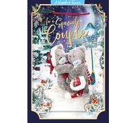 Me to You Tatty Teddy - Tarjeta de recuerdo de Navidad en 3D para una pareja especial, 15,2 x 22,4 cm, colección oficial