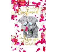 Me To You Tatty Teddy Wonderful Boyfriend - Tarjeta de felicitación de cumpleaños 3D para recuerdo, 15,2 x 15,2 cm, colección oficial