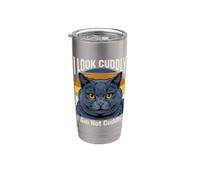 Me veo tierno no soy tierno Vaso térmico de acero inoxidable de doble pared