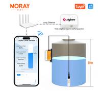 ME202WZ Tuya Smartlife APP 10M medidor de uso doméstico inteligente sumergible de alta precisión Sensor remoto de nivel de tanque de agua UK 10M No Z Gateway
