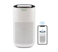 MEACO MeacoClean CA-HEPA 76x5, purificador de aire, ideal para hogar y oficina, control Wi-Fi, filtro HEPA H13, ultra silencioso 25 dB, sensor de calidad del aire, blanco - Nuevo