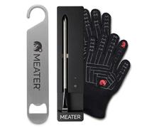 MEATER SE Bundle: Termómetro inteligente inalámbrico para carne para el cocinado diario con guantes resistentes al calor y abrebotellas para barbacoa | Alcance Bluetooth para horno, estufa, freidora