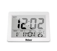 Mebus 25738 despertador reloj despertador analógico blanco