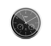 Mebus reloj de pared inalámbrico tinytime con termómetro e higrómet