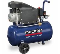Mecafer Compresor de 24 L, 2 HP, 8 bar, Azul