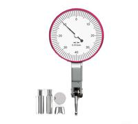 Mecánico para indicador de prueba de dial con resolución de 0,002 mm, rango de 0 a 0,8 mm, cuerpo de latón acabado cromado para uso industrial (grande 0-0,8 mm)