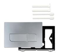Mecanismo Cisterna Doble Flush Compatible para geberit Mecanismo(Silver) | Compatible modelos UP300 UP320, para doble descarga ajustable, ahorro agua, plástico ABS negro resistente