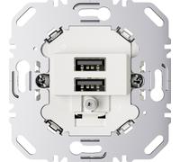 Mecanismo conector de carga USB 3A 230V blanco mate 260209