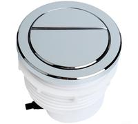 Mecanismo Descarga Dual Cisterna Oculta Redondo(Chrome) | Doble pulsador, ahorro agua, descarga completa y media, diseño ergonómico, uso diario eficiente