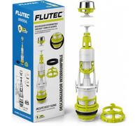 Mecanismo Descarga Universal para Cisterna Inodoro Interrumpible con Base y Goma de Asiento Silencioso Ahorro de Agua Compatible con Roca Facil Instalacion 5 Años de Garantia FLUTEC FLUVIA