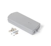 EMUCA - Mecanismo Puertas Abatibles 10 Kg con Cable Acero, Montaje Ambidiestro, Acero y Plástico, Gris