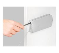 Emuca - Mecanismo Puertas Abatibles 6 Kg con Cable Acero, Montaje Ambidiestro, Acero y Plástico, Gris