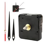 Mecanismo Reloj de Pared, Maquinaria de Reloj a Pilas, Kit Completo de Mecanismo de Reloj de Pared con Movimiento de Cuarzo Silencioso, Incluye Manecillas para Horas, Minutos y Segundos, Eje de 16 mm