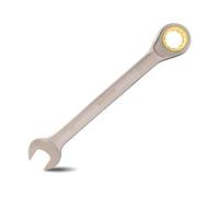 Meccion Llaves Combinadas, Professional 22mm Llaves Fijas con Carraca - Acero Cromo Vanadio Forjada, Niquelada Negro