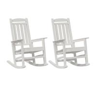 Mecedora 2 Pcs 92 X 70 X 108 Cm Polietileno Vidaxl