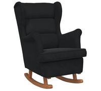 vidaXL Mecedora 92 x 71 x 100 cm Madera contrachapada Negro