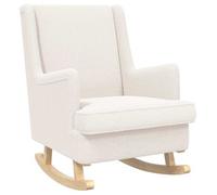 vidaXL Mecedora Crema 62 x 80 x 85 cm Bouclé