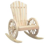 Mecedora De Jardín Adirondack Madera Maciza De Abeto Vidaxl