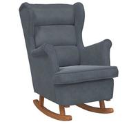 vidaXL Mecedora 92 x 71 x 100 cm Madera contrachapada Gris Oscuro