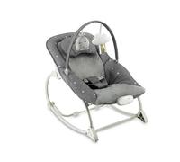 Mecedora MoMi LAPIS para niños hasta 12 kg, a pilas, arnés 3 puntos, barra con 2 juguetes, respaldo 3 posiciones, 8 melodías, control volumen, 3 modos de vibración