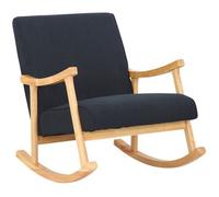 Mecedora morelia en tela negro 92x67x82 cm