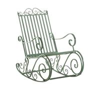 Mecedora smilla metal verde antiguo 90x56x94 cm