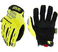Mechanix Wear Guantes de trabajo Hi-Viz M-Pact, 1 par, mediana, amarillo/negro