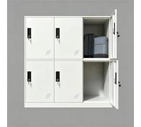 MECOLOR 4,6,9 Puertas de Metal Armario de Oficina empleados Uso pequeños armarios Dormitorio Cubos, Sala de Estar y Escuela Suelto, Organizador de Almacenamiento para niños (Full White,6D)