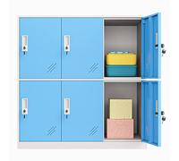 MECOLOR Pequeños armarios de 4, 6 y 9 Puertas de para empleados o Personal de Oficina en hogares, supermercados, gimnasios, centros comerciales, para Documentos, Bolsas de Tela
