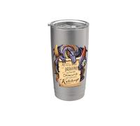 Meddle Not In The Affairs Of Dragons For You Are Crunchy Vaso térmico de acero inoxidable de doble pared