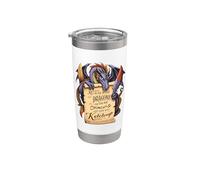 Meddle Not In The Affairs Of Dragons For You Are Crunchy Vaso térmico de acero inoxidable de doble pared