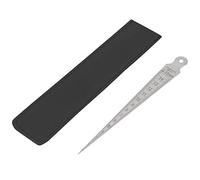 Medidor cónico de soldadura de doble cara de acero inoxidable Instrumento de medición Galga de espesores Herramienta de medición métrica en pulgadas para medición cónica