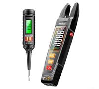 Medidor de abrazadera digital con carga USB-C True RMS AC DC Probador de corriente NCV Detector Pantalla retroiluminada para electricistas Rango 100A