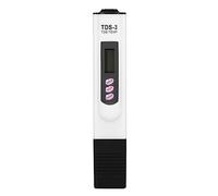 Medidor de agua LCD digital, medidor de agua TDS Tester Pluma Filtro de pureza Medidor de TDS Tester 0-9990 PPM Temp Probador de calidad de agua portátil(Blanco)