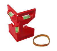 Medidor de ángulo de 3 niveles para montaje de tuberías de poste de valla y trabajos de carpintería que requieren referencia simultánea horizontal vertical y angular (rojo)