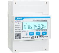 Medidor de corriente alterna LCD trifásico en riel DIN para cargador de vehículo eléctrico MID.