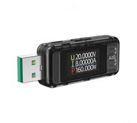 Medidor de corriente de voltaje USB 8 A 120 W | Detector de carga rápida de material ABS | para teléfono, reloj, viajes, uso en la oficina en casa