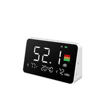 Medidor de decibelios, Sonómetro digital de escritorio con pantalla LCD grande, 30-130 dBA