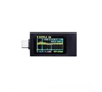 Medidor de detección de protocolo para PD3.0 para QC3.0 Carga rápida Monitoreo de energía USB Pantalla en tiempo real Pantalla IPS Carcasa de aluminio ligero