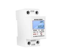 Medidor de energía cero con reinicio monofásico, pantalla Digital LCD de carril Din, kWh, consumo de energía, vatímetro eléctrico, 220V, 80A